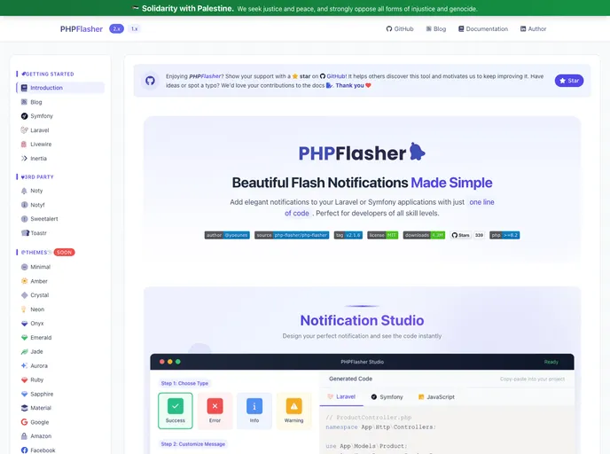 screenshot of Toastr