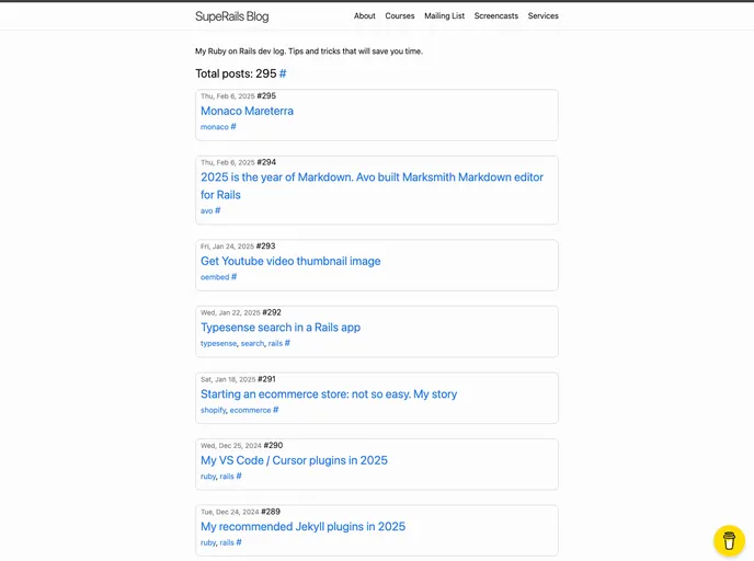 screenshot of Yshmarov.github.io