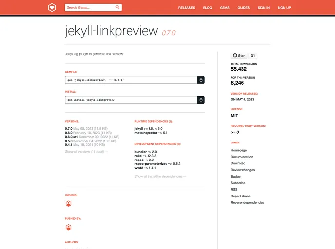 screenshot of Jekyll Linkpreview