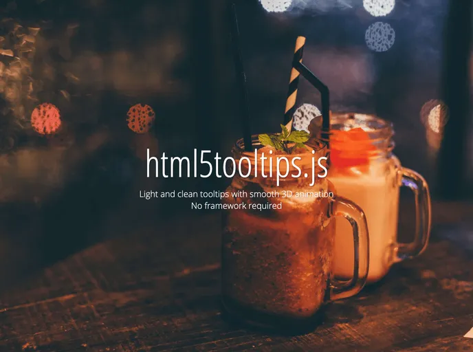 screenshot of Html5tooltipsjs