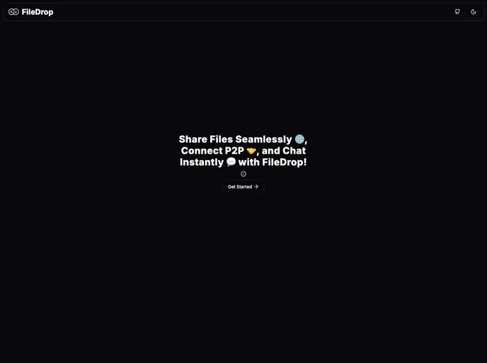 screenshot of FileDrop