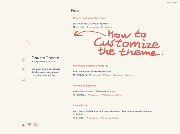 screenshot of Astro Charm