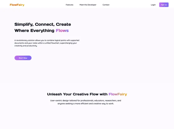 screenshot of Flowfairy