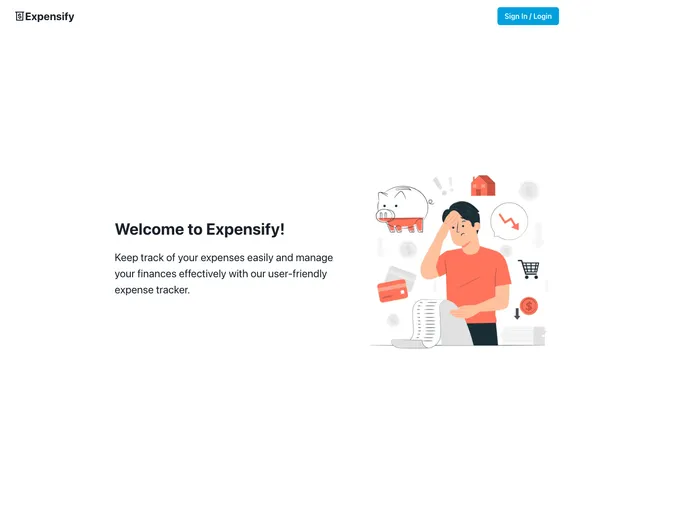 screenshot of Expense Tracker
