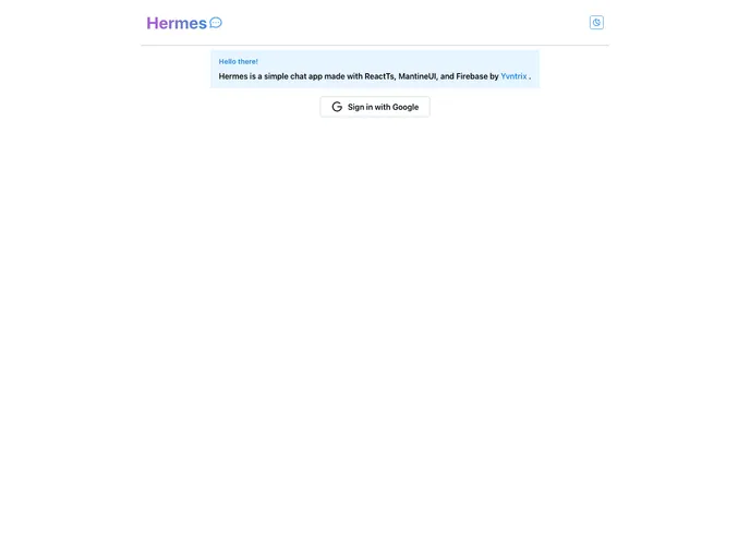 screenshot of Hermes