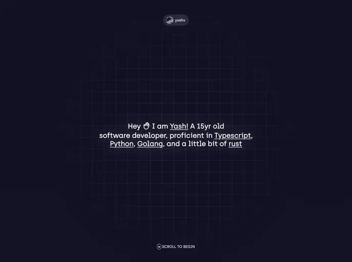 screenshot of Yashverma.me