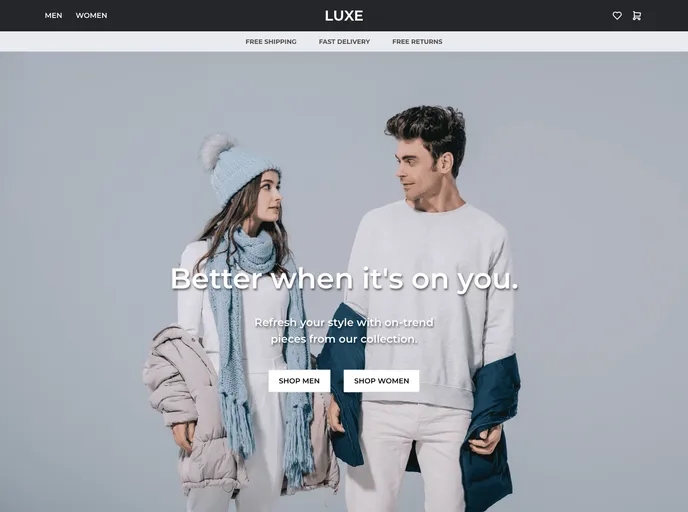 screenshot of E Commerce