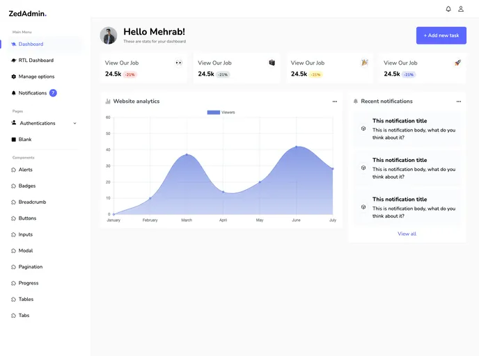 screenshot of ZedAdmin