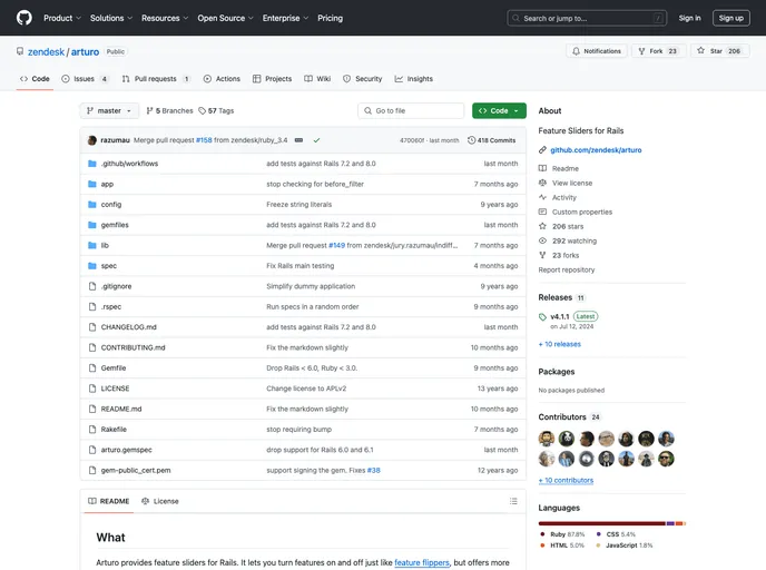 screenshot of Arturo