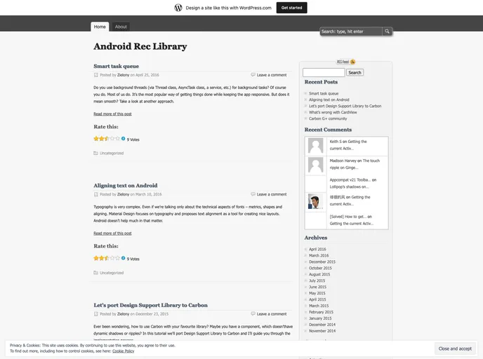 screenshot of Carbon