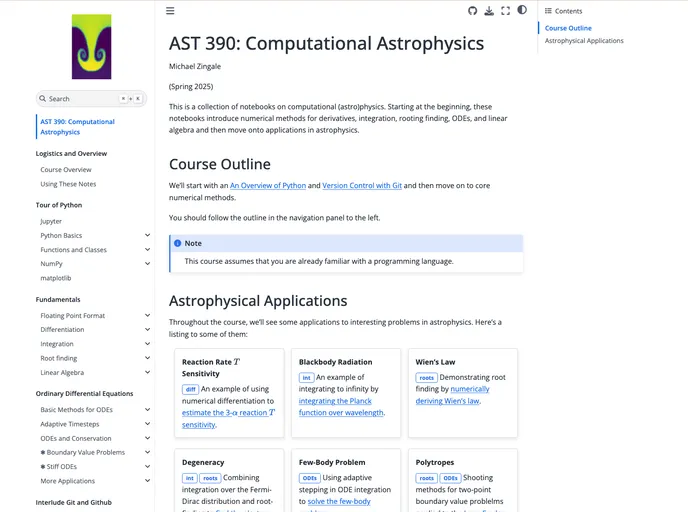 screenshot of Computational_astrophysics
