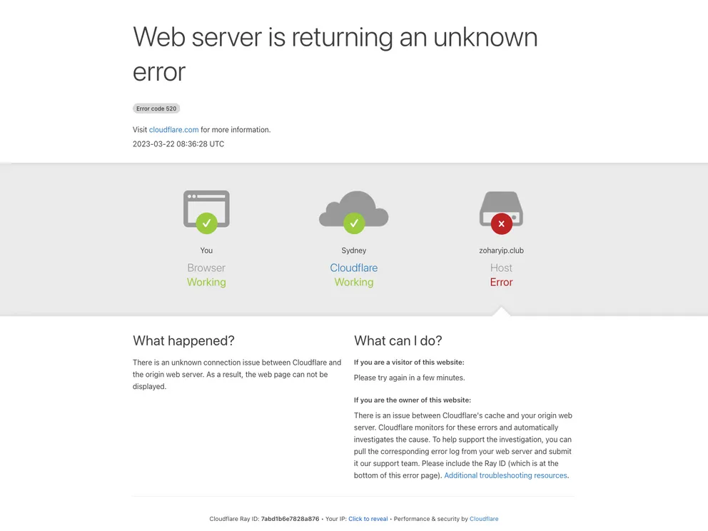 screenshot of Zoharyips.github.io