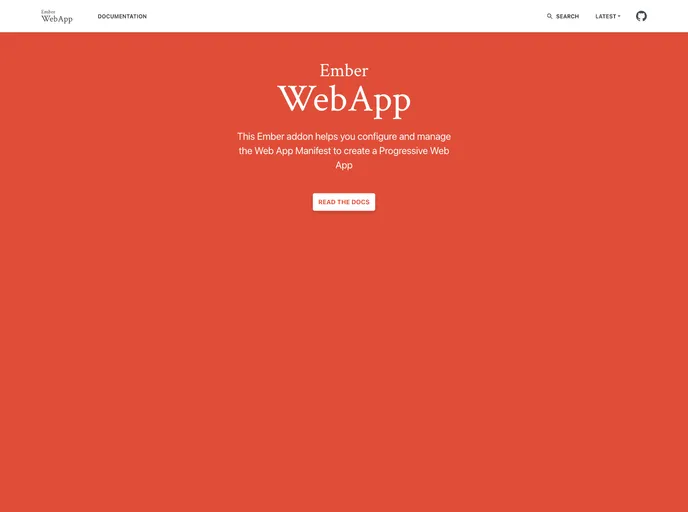 screenshot of Ember Web App