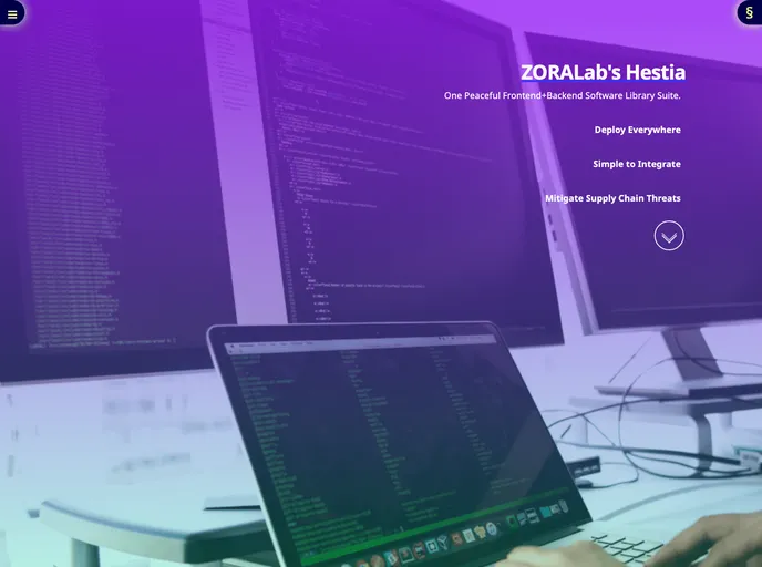 screenshot of Hestia