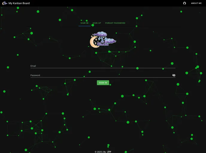 screenshot of My Kanban Board