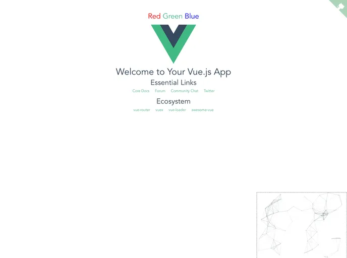 screenshot of Vue Canvas Nest