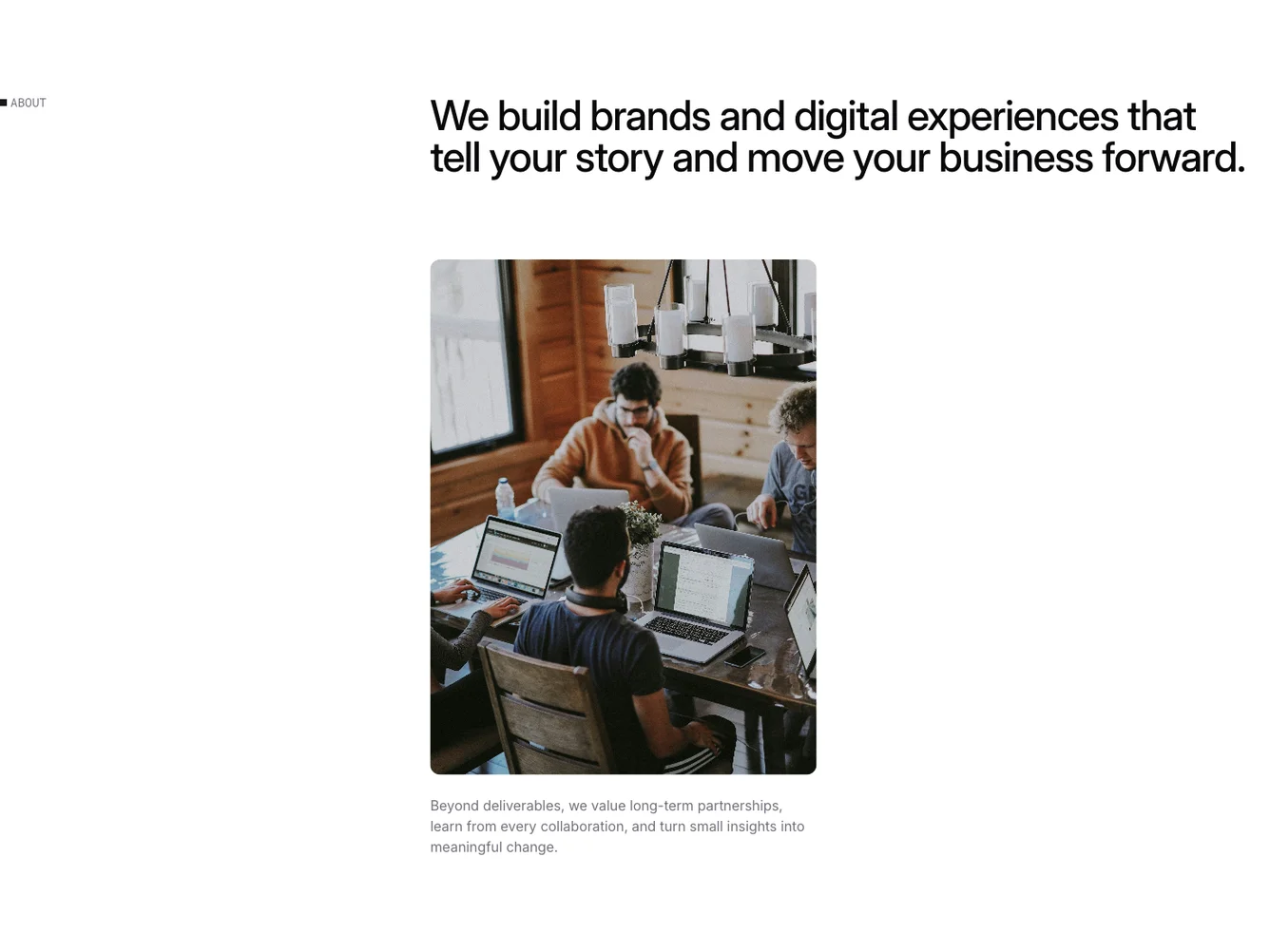 Shadcn Agency Profile with Process Cards shadcnblocks.com