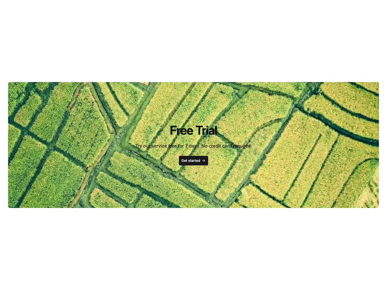 Shadcn Centered CTA with Nature Photo shadcnblocks.com