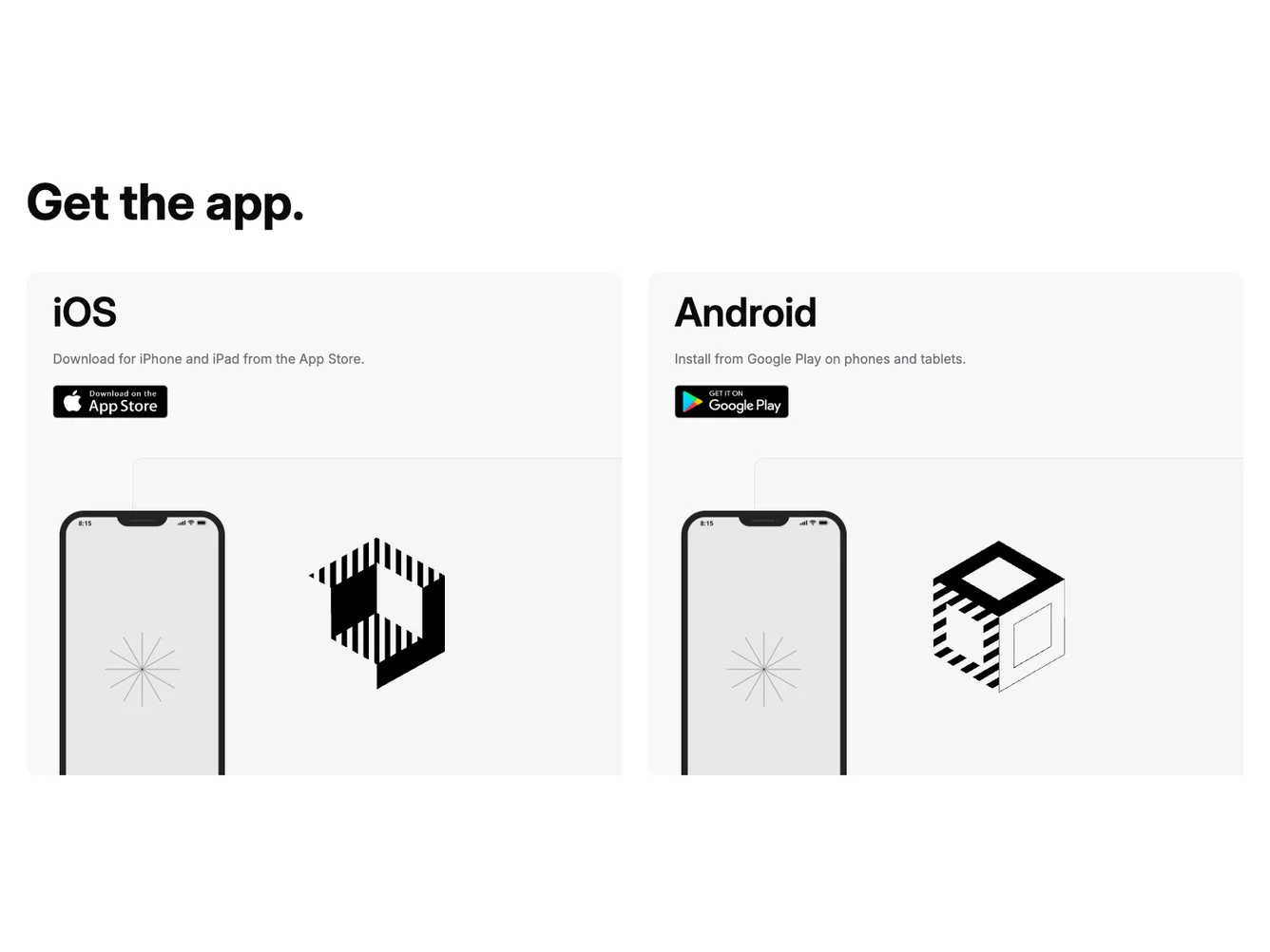 Shadcn Split Mobile Download Columns shadcnblocks.com
