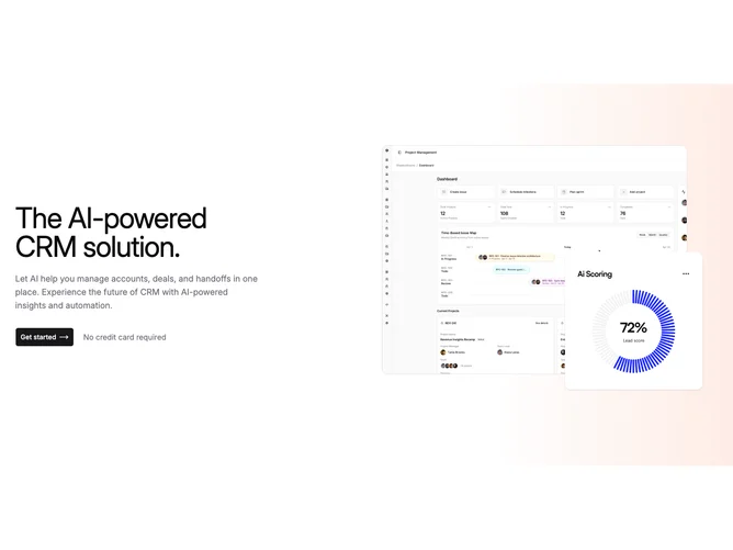 Shadcn Hero 316 - Inset hero with byline and gradient accent