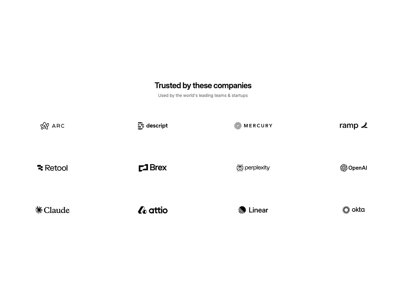 Shadcn Four Column Logo Grid shadcnblocks.com