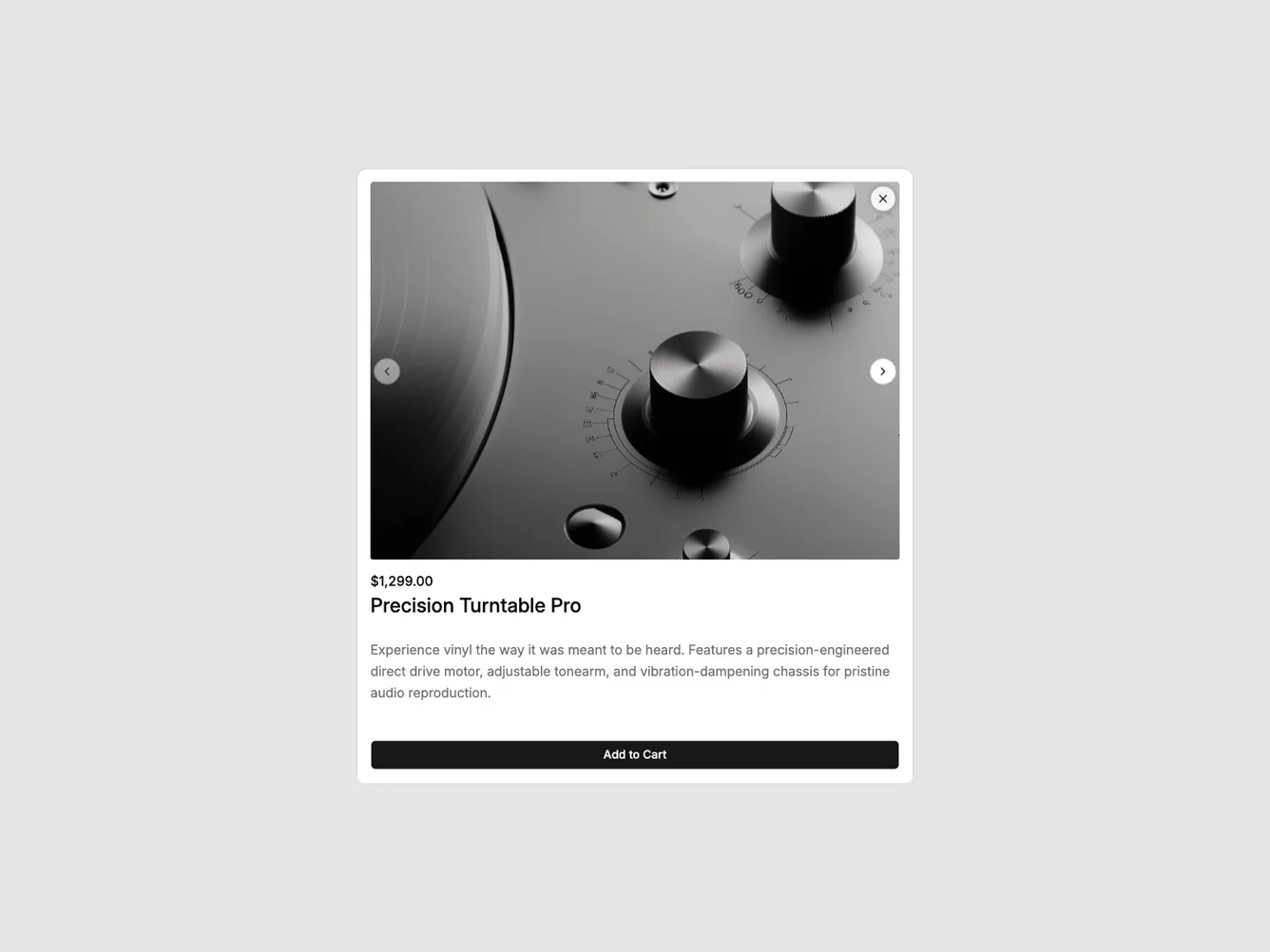 Shadcn Product Quick View 8 shadcnblocks.com