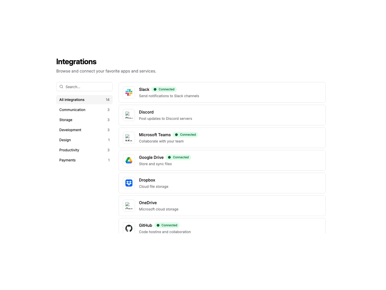 Shadcn Sidebar Category Navigation shadcnblocks.com