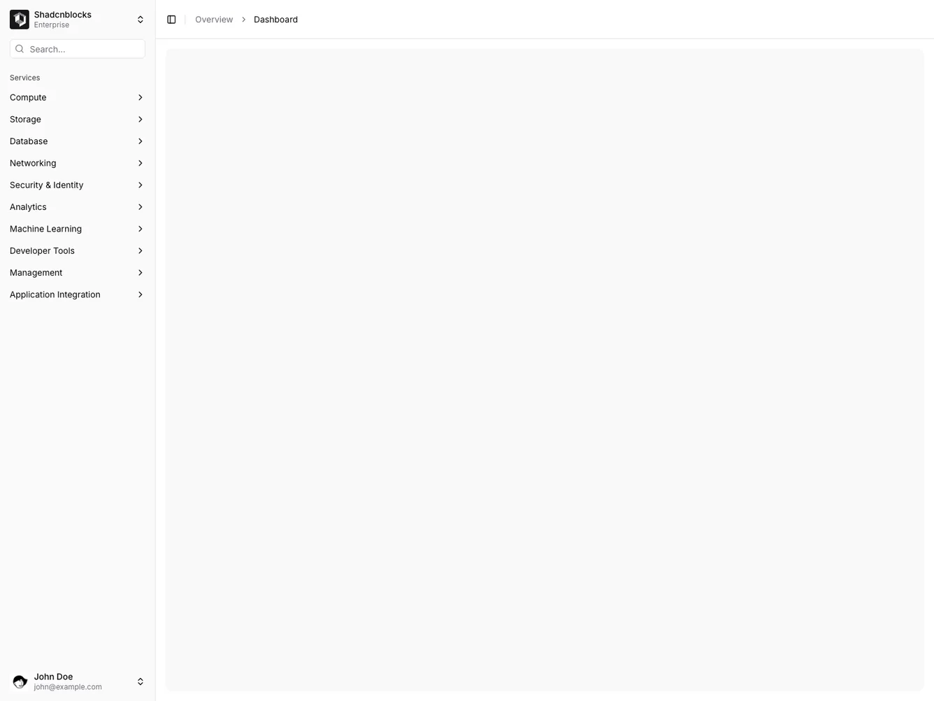Shadcn Sidebar 16 shadcnblocks.com