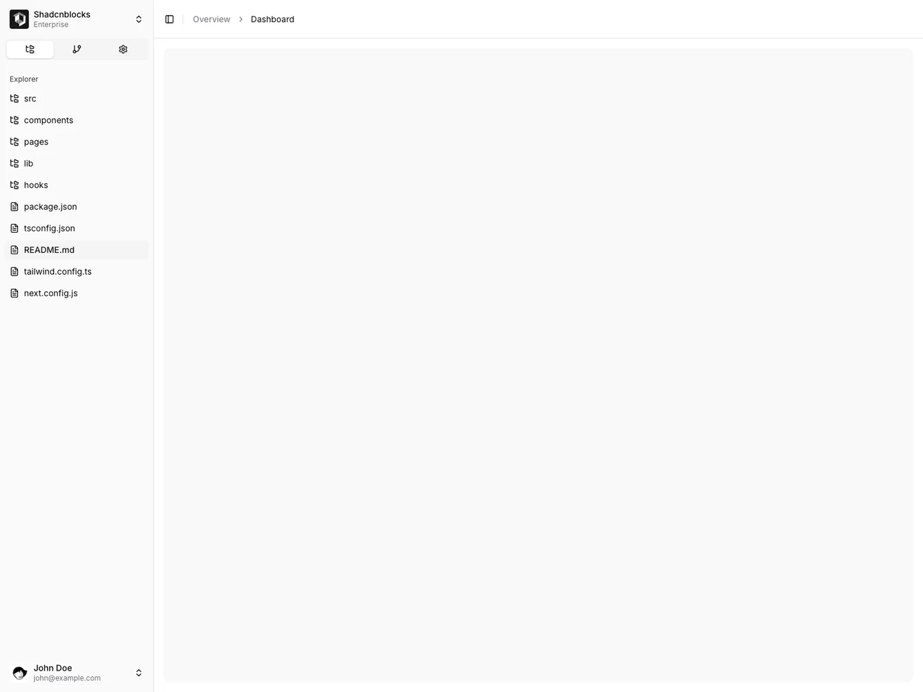Shadcn Sidebar 17 shadcnblocks.com