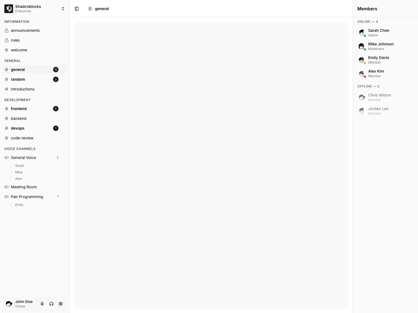 Shadcn Sidebar 19 shadcnblocks.com