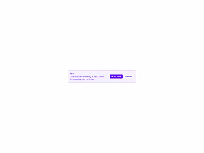 Shadcn Alert Info 4 component