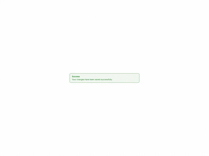 Shadcn Alert Success 2 component