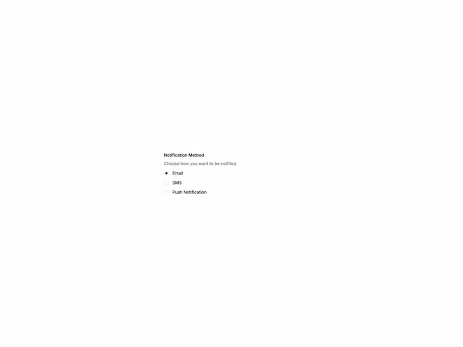 Shadcn Field Toggles 3 component