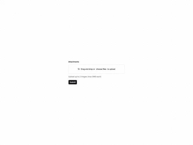 Shadcn File Upload Form 1 component