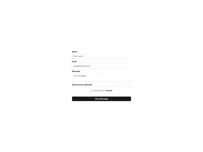 Shadcn File Upload Form 2 component