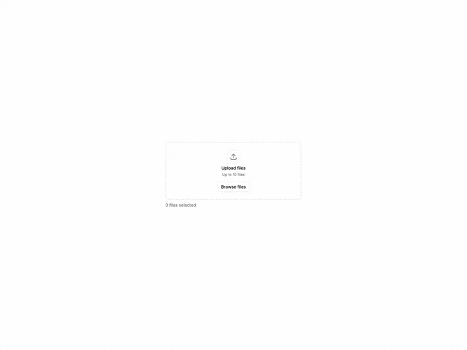 Shadcn File Upload List 5 component