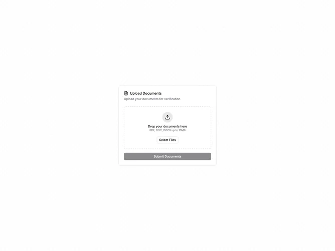 Shadcn File Upload Special 4 component