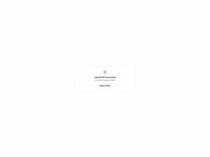 Shadcn File Upload Validation 2 component