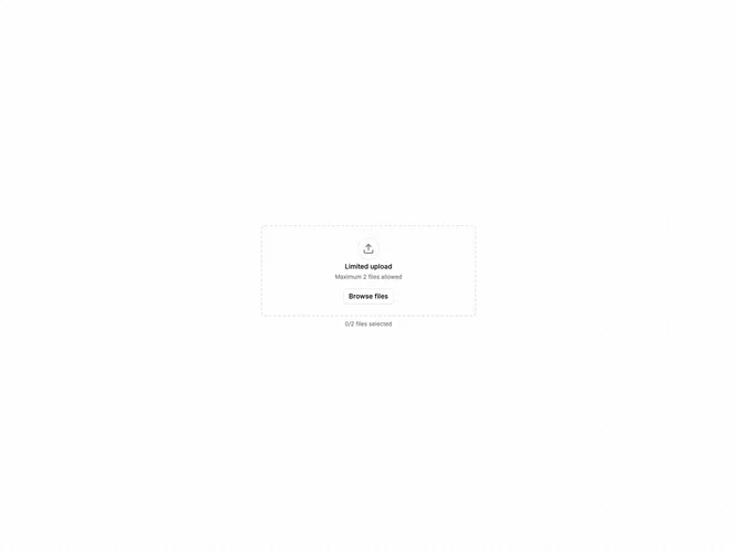 Shadcn File Upload Validation 4 component