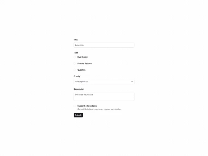Shadcn Form Advanced 7 component