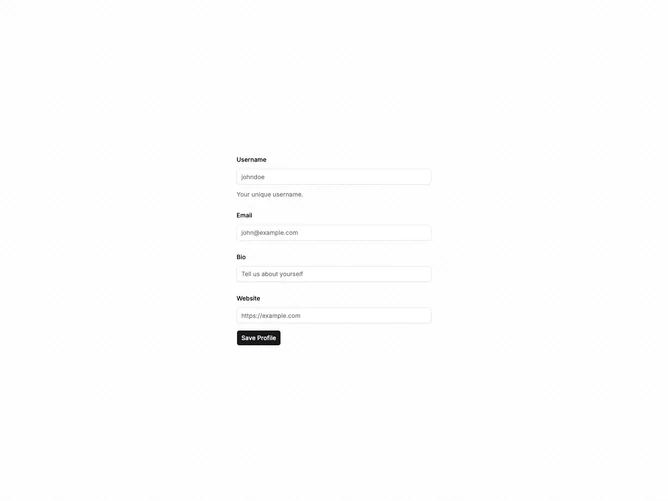 Shadcn Form Multi Field 3 component