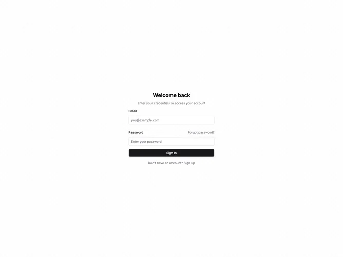 Shadcn Form Patterns 1 component