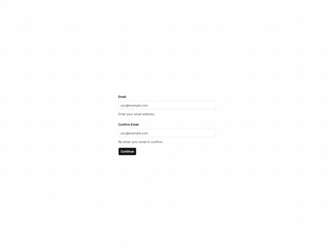Shadcn Form Validation 3 component