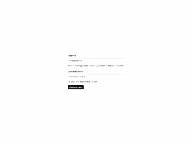 Shadcn Form Validation 4 component
