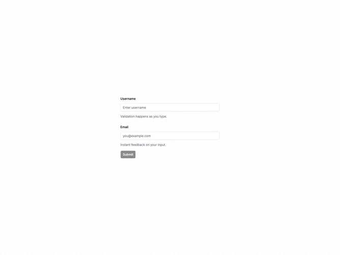 Shadcn Form Validation 7 component