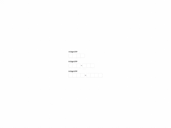 Shadcn Input Otp Variants 3 component