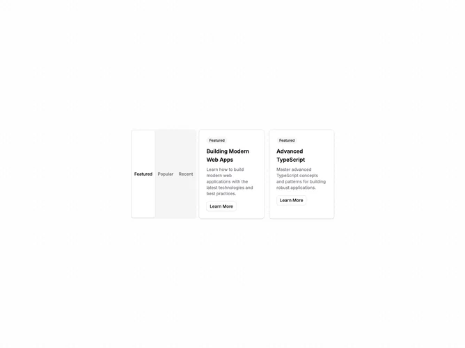 Shadcn Tabs Content 2 component