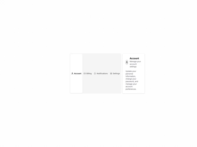 Shadcn Tabs Standard 2 component