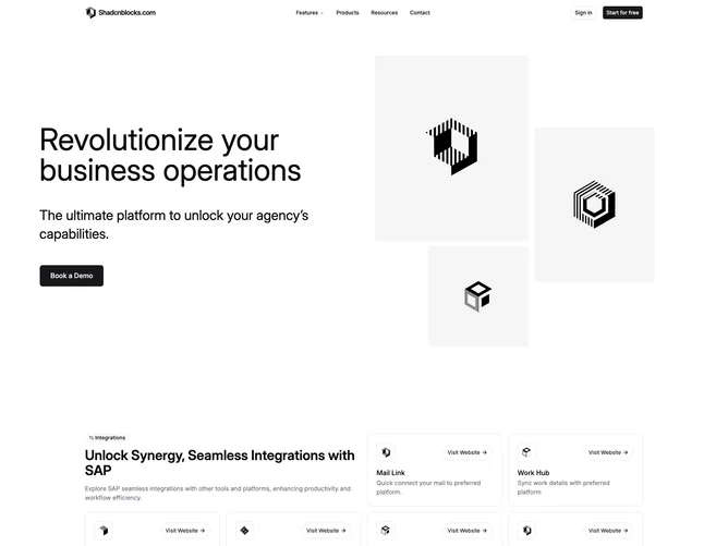Shadcn Landing Page 13 page
