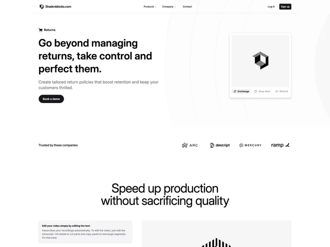 Shadcn Landing Page 14 page